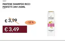 Prezzemolo e Vitale Pantene shampoo ricci perfetti 3in1 offerta