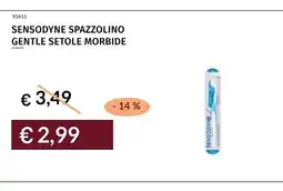 Prezzemolo e Vitale Sensodyne spazzolino gentle setole morbide offerta