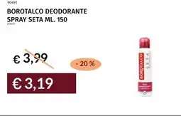Prezzemolo e Vitale Borotalco deodorante spray Seta offerta