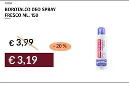 Prezzemolo e Vitale Borotalco deo spray fresco offerta