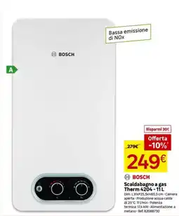 Leroy Merlin Scaldabagno a gas Therm 4204 - 11 L offerta