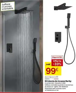 Leroy Merlin Kit doccia da incasso Barby offerta