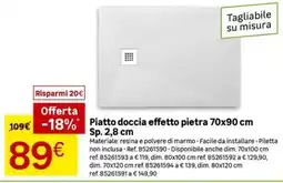 Leroy Merlin Piatto doccia effetto pietra offerta