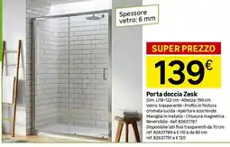 Leroy Merlin Porta doccia Zesk offerta