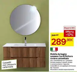 Leroy Merlin Mobile da bagno Carre offerta