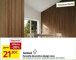 Leroy Merlin Pannello decorativo design noce fantoni offerta