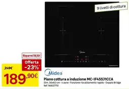 Leroy Merlin Piano cottura a induzione Midea offerta