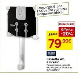 Leroy Merlin Cassetta Wc a incasso Grohe offerta