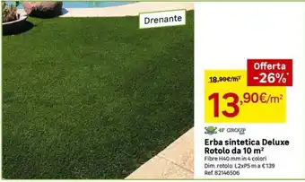 Erba sintetica Deluxe 4F GROUP