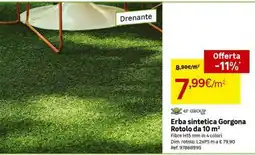 Leroy Merlin Erba sintetica Gorgona offerta