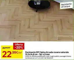 Leroy Merlin Pavimento SPC Spina Arvada rovere naturale offerta