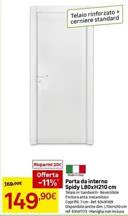 Leroy Merlin Porta da interno Spidy offerta