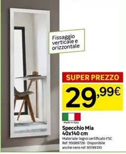 Leroy Merlin Specchio Mia offerta