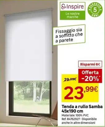 Tenda a rullo Samba