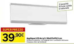 Leroy Merlin Applique LED Acryl offerta
