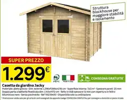 Leroy Merlin Casetta da giardino Jacky offerta