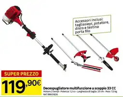 Leroy Merlin Decespugliatore multifunzione a scoppio 33 CC offerta