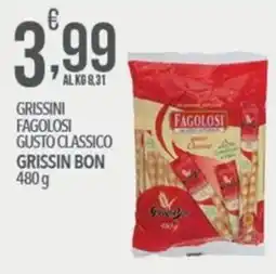 Iper Nonna Isa Grissini fagolosi gusto classico Grissin Bon offerta