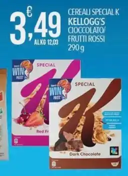 Iper Nonna Isa Cereali Special K Kellogg's Cioccolato/ Frutti Rossi offerta