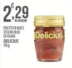 Iper Nonna Isa Filetti di alici tesi in olio di oliva Delicius offerta