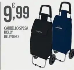 Iper Nonna Isa Carrello spesa Rolly blu/nero offerta