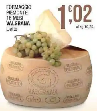 Formaggio Piemonte Valgrana