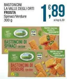 Sidis mini Bastoncini La Valle Degli Orti Spinaci/Verdure offerta