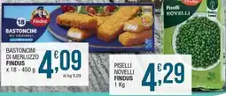 Sidis mini Bastoncini di merluzzo Findus offerta