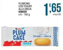 Sidis mini Kinder Plum Cake Yogurt alla Greca offerta