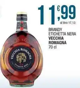 Sidis mini Brandy etichetta nera vecchia romagna offerta