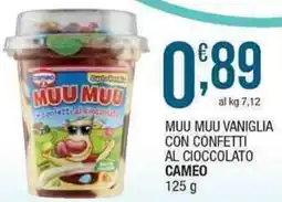 Sidis mini Muu Muu vaniglia con confetti al cioccolato Cameo offerta