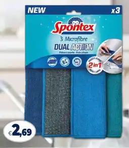 Galassia Spontex 3 Microfibre Dual Action offerta