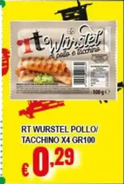 Risparmio Supermercati Würstel di pollo e tacchino offerta