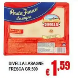 Risparmio Supermercati Divella lasagne fresca offerta