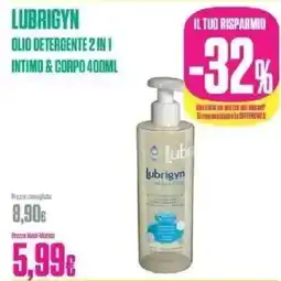 Medi-Market Lubrigyn olio detergente 2 in 1 intimo & corpo offerta