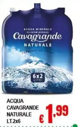 Risparmio Supermercati Acqua Cavagrande Naturale offerta