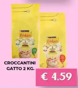 Kuadrifoglio Friskies croccantini gatto offerta
