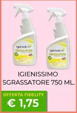 Kuadrifoglio Igienissimo sgrassatore offerta