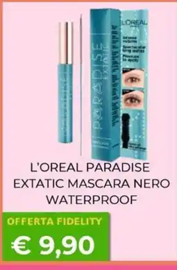 Kuadrifoglio L'oreal paradise extatic mascara nero waterproof offerta