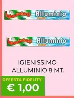 Kuadrifoglio Igienissimo Alluminio offerta