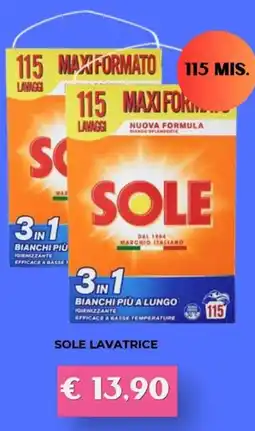 Kuadrifoglio Sole lavatrice offerta