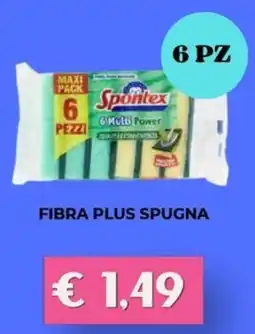 Kuadrifoglio Fibra plus spugna spontex offerta