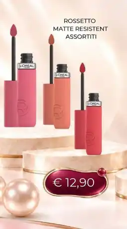 Kuadrifoglio Rossetto matte resistente L'Oréal Paris offerta