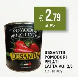 PGS Cash&Carry Desantis pomodori pelati interi offerta