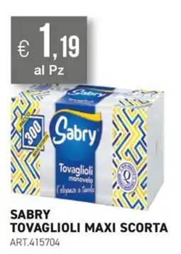 PGS Cash&Carry Sabry tovaglioli maxi scorta offerta