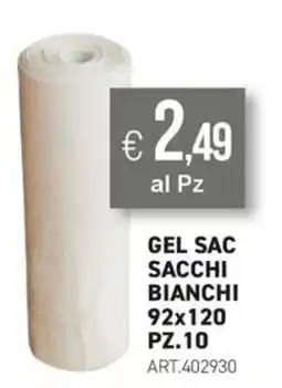 PGS Cash&Carry Gel sac sacchi bianchi offerta