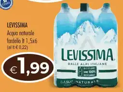 MerSi Supermercati Levissima Acqua naturale fardello offerta