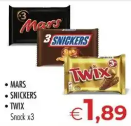 MerSi Supermercati Mars Snickers Twix Snack offerta