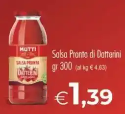 MerSi Supermercati Mutti Salsa Pronta di Datterini offerta