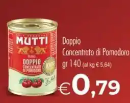 MerSi Supermercati Mutti Doppio Concentrato di Pomodoro offerta
